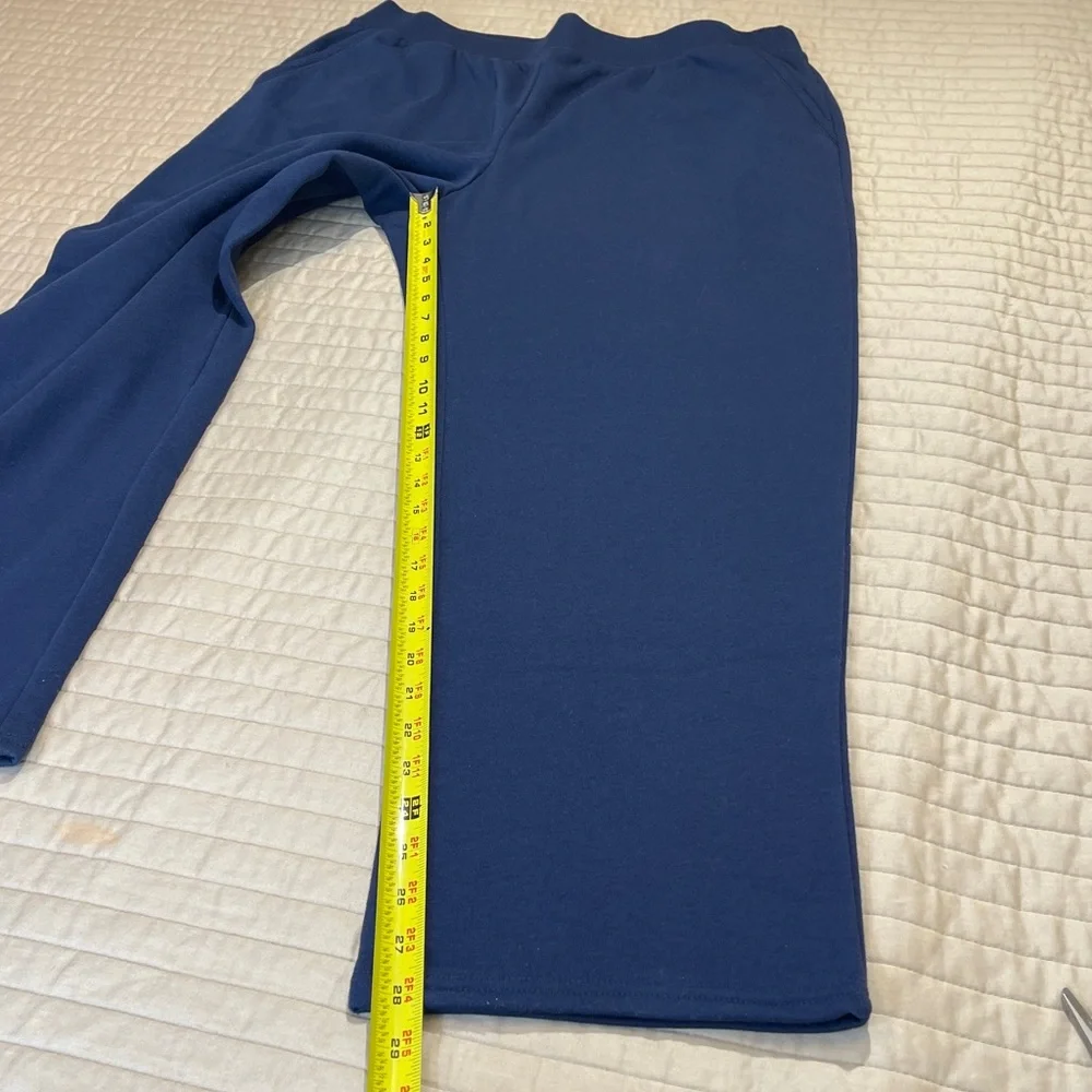 Terra & Sky WOMENS SIZE 0X 14W BLUE SWEAT  Pants PULL ON ELASTIC WAISTBAND